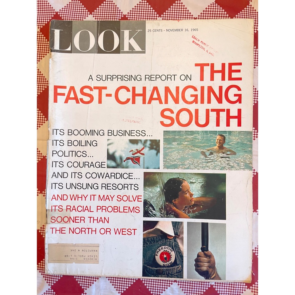 Look Magazine Nov 16 1965 Fast-Changing South Austin Briggs Vintage Good 1960s